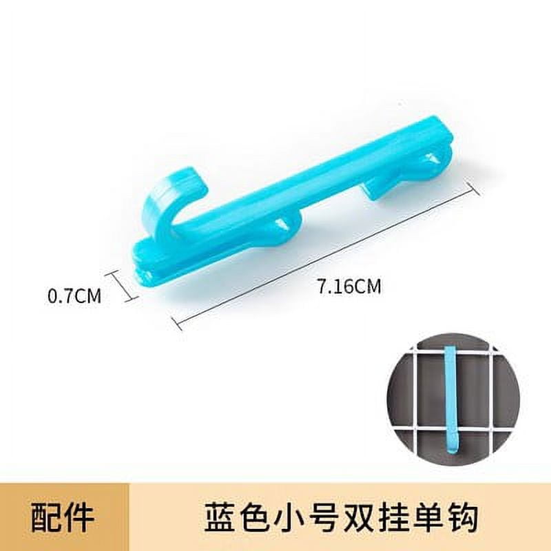 Nvzic 10 piece hook mesh sheet, nail free plastic hook, wire mesh