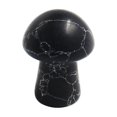 thumbnail image 1 of Nvzi-c 10 pieces of black natural crystal mushroom ornaments mini 2 * 1.5cm small mushroom crystal stone handicrafts desktop ornaments decoration, 1 of 4