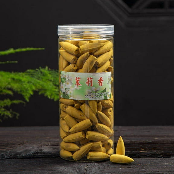 Nvzi-c 168 Pieces Backflow Incense Cones Natural Scents Waterfall Incense Cones for Spa, Yoga, Relaxation,Jasmine