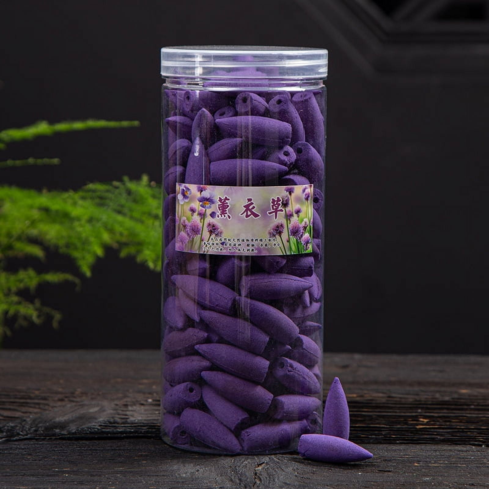 Nvzi-c 168 Pieces Backflow Incense Cones Natural Scents Waterfall Incense Cones for Spa, Yoga, Relaxation,Lavender