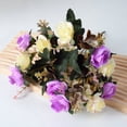 thumbnail image 1 of Nvzi-c 2 bouquet of Artificial Flowers Real Touch Fake Flowers for Home Office Wedding Decor Arrangement Bouquet Faux Flowers for Decoration（Q65,13.13in L）, 1 of 5