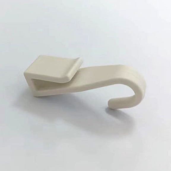 Nvzi-c 20 piece bathroom kitchen storage rack with 2.5mm flat iron round wire suitable, small hooks for handcart accessories (white)