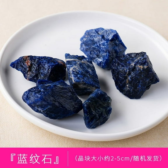 Nvzi-c 200g deep blue textured natural crystal raw stone aromatherapy stone bulk expanded stone 2-5cm irregular natural mineral crystal decorative stone