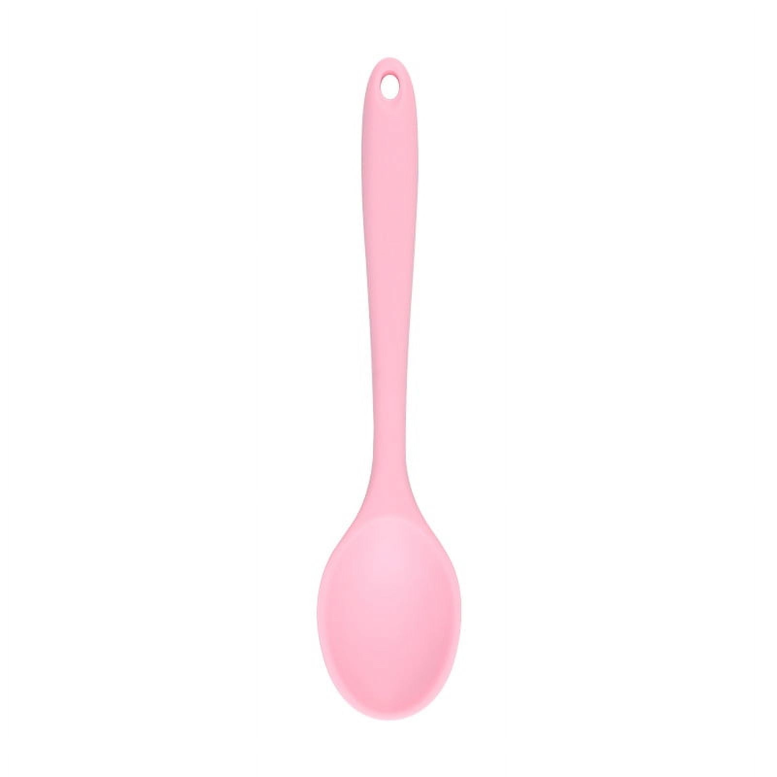 Nvzi-c 2Pcs Small Silicone Spoons, Silicone Tea Spoon for Kitchen ...