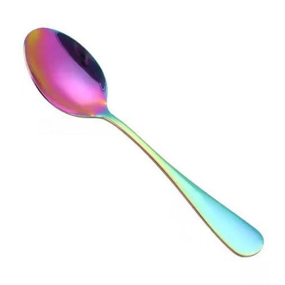Nvzi-c 4Pcs Stainless Steel Tea Spoons For Home, Kitchen Restaurant-Multicolour