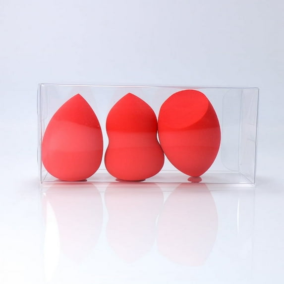 Nvzi-c Beauty Sponge Set 9 Pack, Makeup Blender Sponge For Liquid & Cream Makeup, Buildable Coverage, Foundation Sponge For Natural Base, Latex-Free Foam ,Red A45