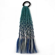 Nvzi-c Braid Ponytail Dreadlock Extension for kid in Braids Hair Extensions Wig Thin Dreads Extensions for Children Girls kids Wigs Synthetic Hairpiece-A05