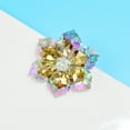 thumbnail image 1 of Nvzi-c Crystal Flower Brooches Pins, Crystal Lotus Brooch, for wedding, party, dress and scarf, gift for her,D13, 1 of 2