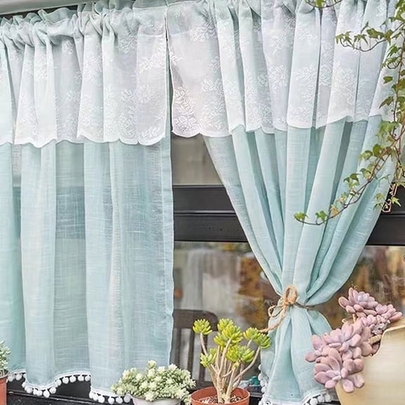 Nvzi-c Curtains Sheer - Texture Sheer Window Covering, Light & Airy Privacy Sheer Panels for Bedroom Living Room Patio Glass Door（1pcs，70.9*23.6in，A17）