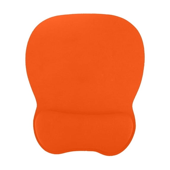 Nvzi-c Ergonomic Mouse Pad with Gel Wrist Support, Comfortable Mousepad with Smooth Wrist Rest Surface and Non-Slip PU Base for Pain Relief, Computer, Laptop, Office & Home, 9.6*8.4in,Orange