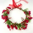 thumbnail image 1 of Nvzi-c Flower Headband Floral Crown Garland Halo for Wedding Festival (A05), 1 of 2