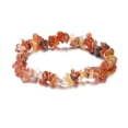 thumbnail image 1 of Nvzi-c Handmade Beaded Bracelet, Suitable for Men and Women, Irregular Natural Stone Bracelet (Light Red), 1 of 1