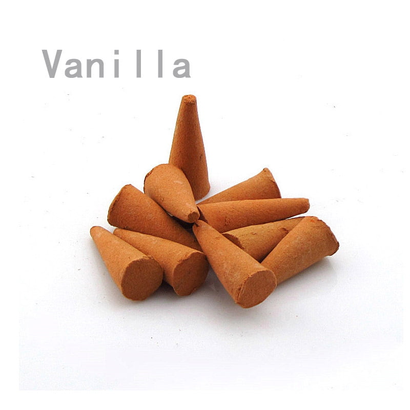 Nvzi-c Incense Cones 500g（Approximately 520 pcs）, Incense Cones with Incense Holder Natural Scents Cones, for Meditation, Relaxation, and Spiritual Cleansing，Vanilla