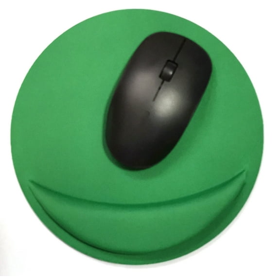 Nvzi-c Mouse Pad Wrist Support, Ergonomic Gel Mouse Pad with Wrist Rest, Comfortable Computer Mouse Pad for Laptop, Pain Relief Mousepad with Non-Slip PU Base (Green)