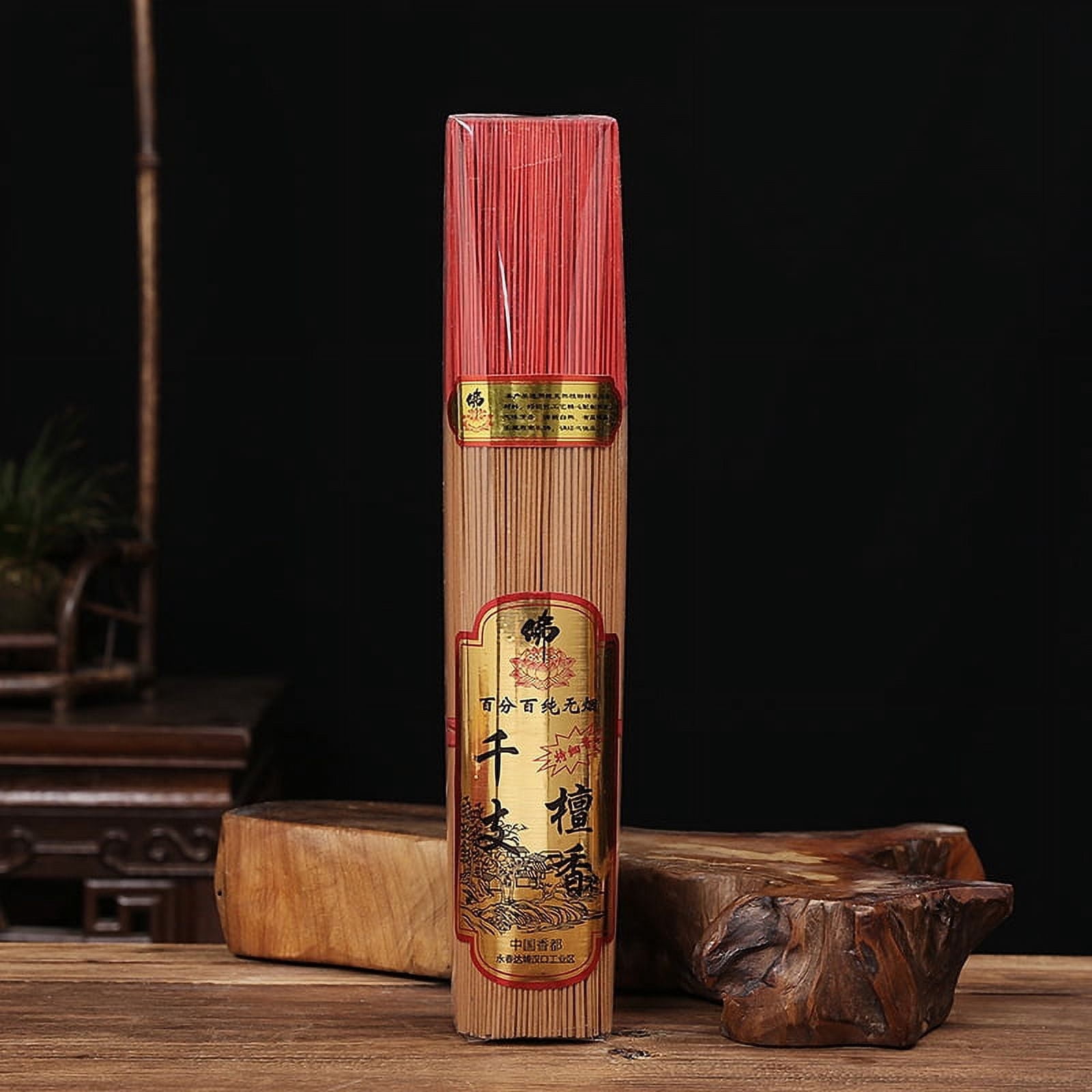 Nvzi-c Natural smokeless sandalwood incense sticks, suitable for worshiping Buddha, temples, home use, and offerings to Guan Yin, Cai Shen, and for peace and prosperity，Jasmine,Red