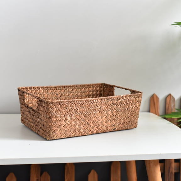 Nvzi-c Storage Box for Pantry Organizer and Storage,Perfect for Bathroom,Cabinet,Kitchen,Fridge,Closet Organization Supplies 14.56*10.23*4.72inch (Large)