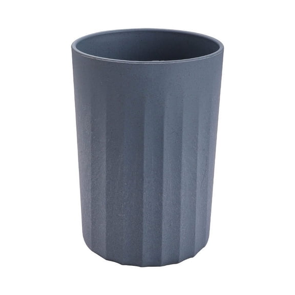 Nvzi-c Wheat Straw Cups, Plastic Cups, Unbreakable Drinking Cup, Reusable Dishwasher Safe Wheat Straw Cups, Plastic Stackable Water Tumblers(4 Pcs Dark Blue)
