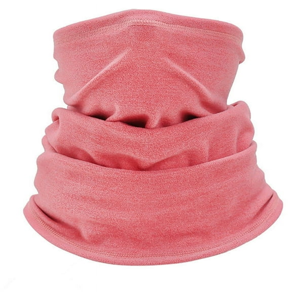 Nvzi-c Winter Neck Gaiter Warmer for Cold Weather Skiing Cycling Outdoor Sports-Kids-Dark Pink