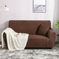 Nvzic sofa cover is a durable and washable dark brown sofa cover, a 4
