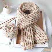 Nvzi colored polka dot yarn ball -2 rolls, 50g/roll, multi-color spotted yarn, used for scarf knitting and sweater crochet, craft yarn for creative projects, style H