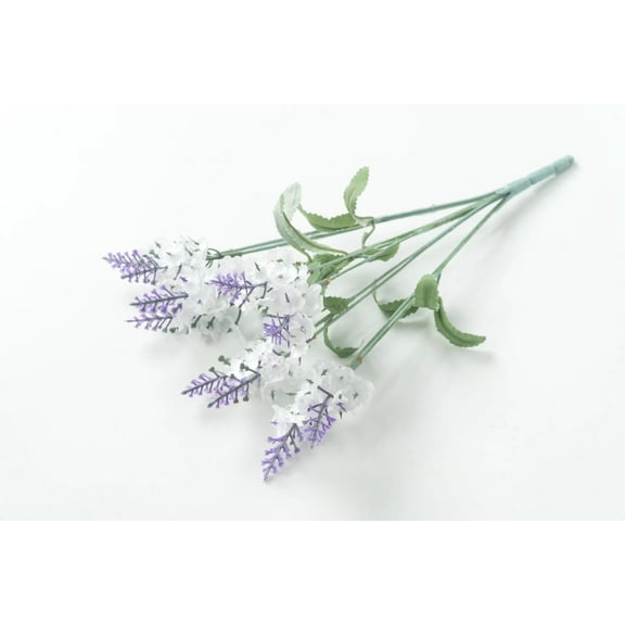 Nvzi deep purple lilac shrubs, spring flowers, green plants, and home decor (white, 33cm/13in10 heads)
