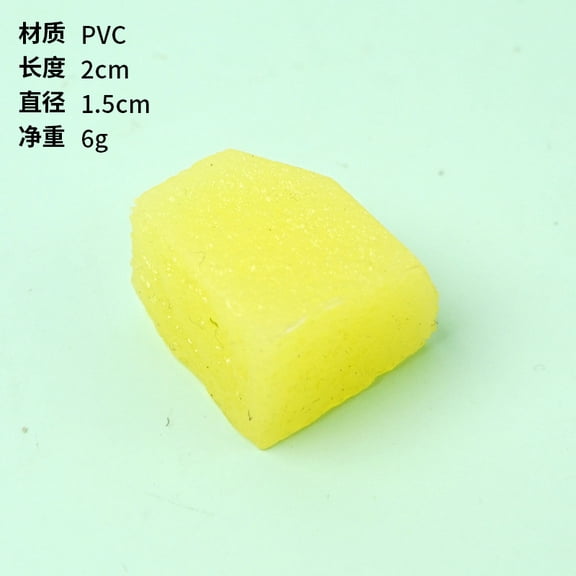 Nvzi fake watermelon chunks 0.78 0.59 inches, 10Pcs artificial watermelon slices, fruit decoration, lightweight and reusable, theme party, coffee shop decoration props, Yellow