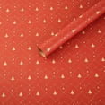 thumbnail image 1 of Nvzi flowers, gifts, gift box decorations, gifts, flower wrapping paper, (thickened Christmas red Christmas tree wrapping paper, 74 * 50cm, red), 1 of 4