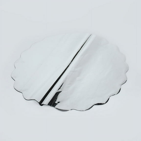 Nvzi flowers, gifts, gift box packaging paper, glossy reflective waterproof packaging silver foil paper, (silver, round small size)