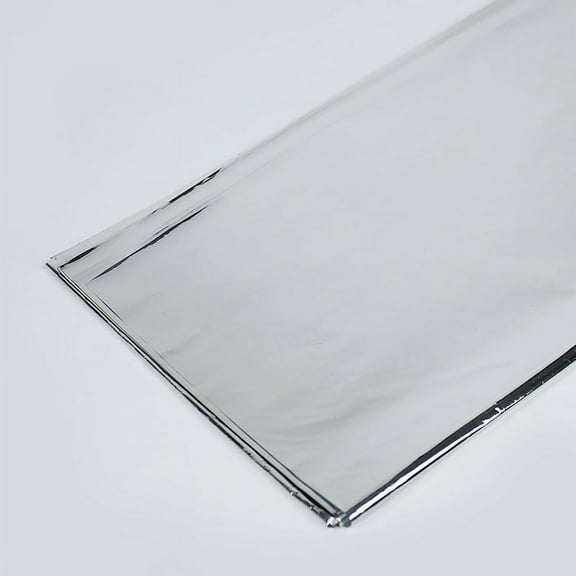 Nvzi flowers, gifts, gift box packaging paper, glossy reflective waterproof packaging silver foil paper, (silver, square large size)