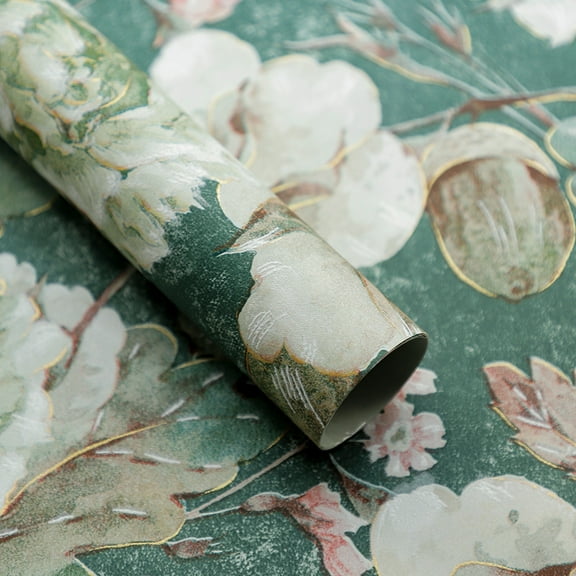 Nvzi gifts, flowers, gift box packaging paper, Chinese art printed thickened waterproof flower packaging paper (green)