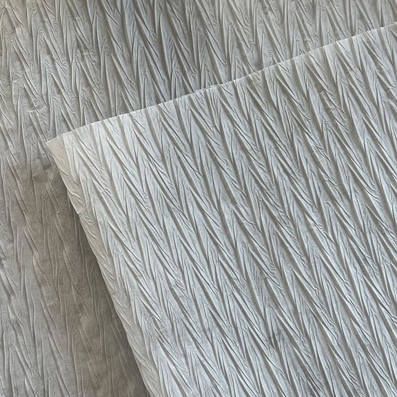 Nvzi gifts, flowers, gift box packaging paper, V-shaped pleated paper lining with flower packaging paper (gray)