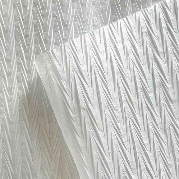 Nvzi gifts, flowers, gift box packaging paper, V-shaped pleated paper lining with flower packaging paper (white)