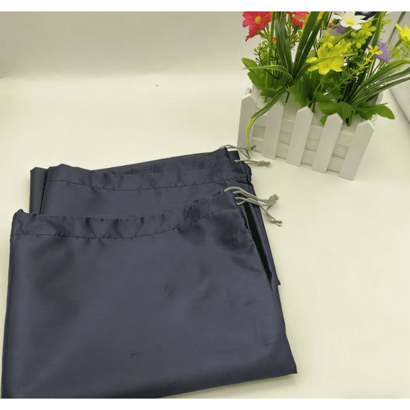 Nvzi handbag dust bag 19.623.6 inches 4-piece, satin drawstring storage bag, reusable drawstring storage bag, suitable for storing handbags, clothes, shoes, Black