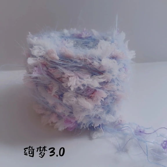 Nvzi multi-color art yarn -100g 1 roll hand spun fancy yarn, various fiber wall cloth decorative yarn, multi fiber yarn for textile art and tassel, style-AD