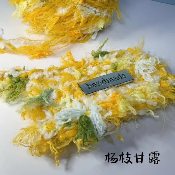 Nvzi multi-color art yarn -100g 1 roll hand spun fancy yarn, various fiber wall cloth decorative yarn, multi fiber yarn for textile art and tassel, style-AG