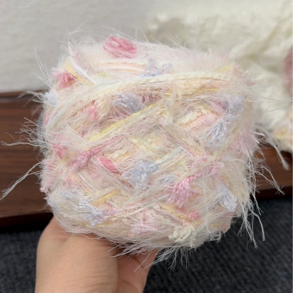 Nvzi multi-color art yarn -100g 1 roll hand spun fancy yarn, various fiber wall cloth decorative yarn, multi fiber yarn for textile art and tassel, style-AL
