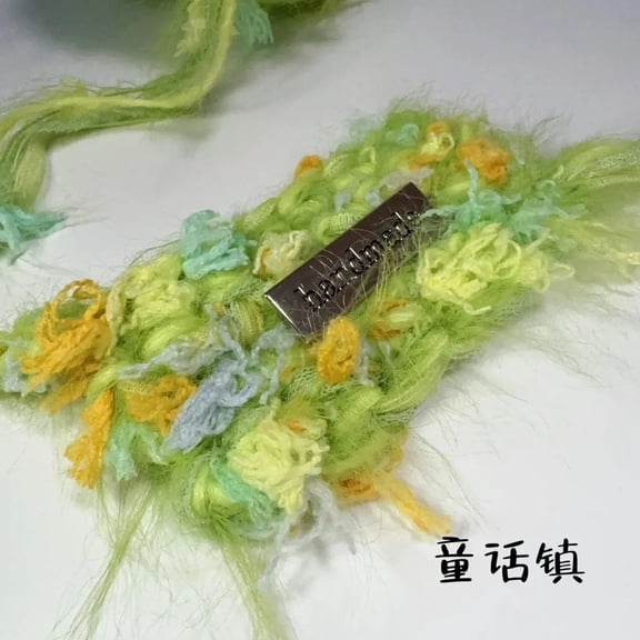 Nvzi multi-color art yarn -100g 1 roll hand spun fancy yarn, various fiber wall cloth decorative yarn, multi fiber yarn for textile art and tassel, style D