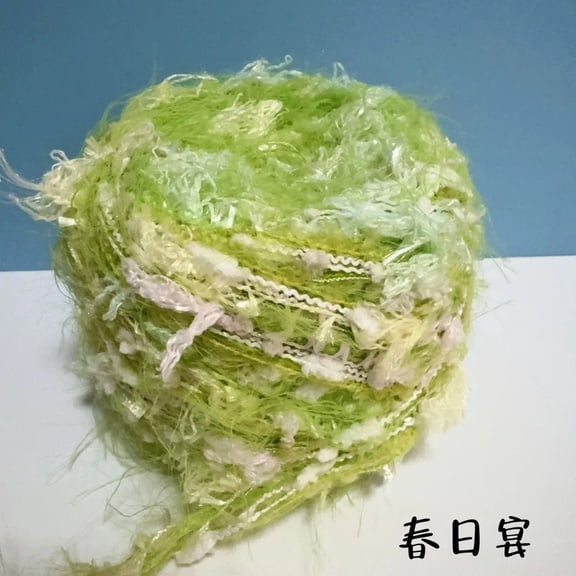 Nvzi multi-color art yarn -100g 1 roll hand spun fancy yarn, various fiber wall cloth decorative yarn, multi fiber yarn for textile art and tassel, style H