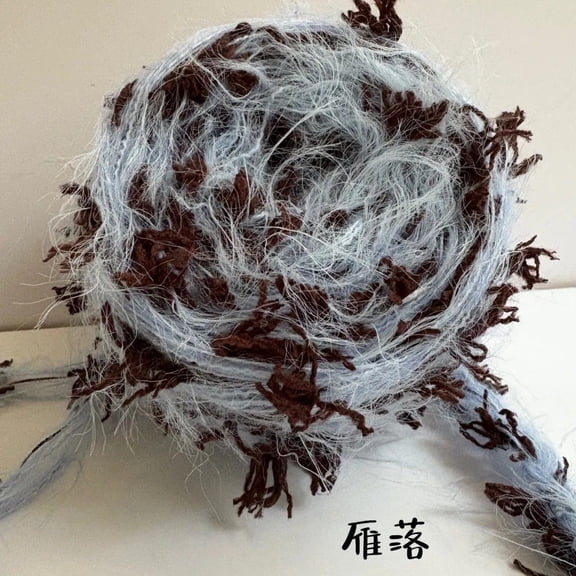 Nvzi multi-color art yarn -100g 1 roll hand spun fancy yarn, various fiber wall cloth decorative yarn, multi fiber yarn for textile art and tassel, style Q