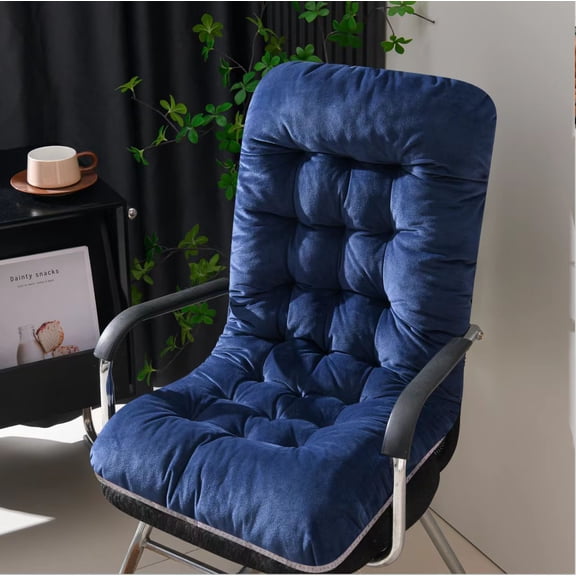 Nvzi plush cushion, 37 18 3.15 inch Dark Blue soft cushion, ergonomic rocking chair cushion, modern office chair cushion, used for minimalist home decoration, 1 piece