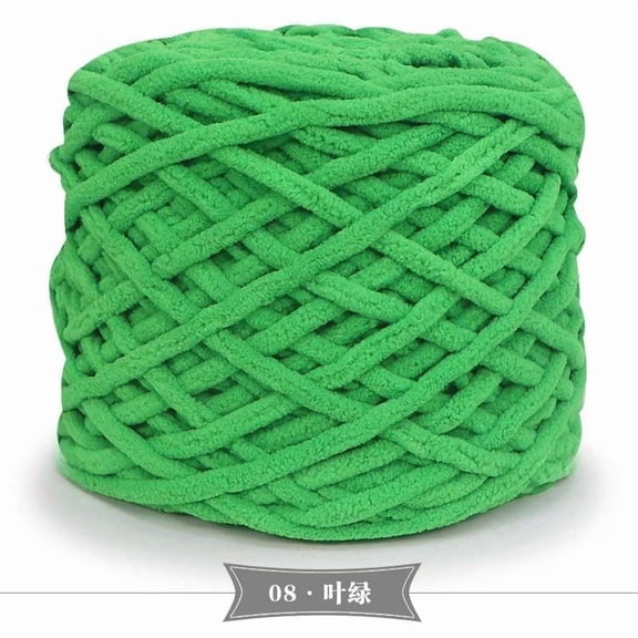 Nvzi thick knitted yarn, 3 rolls (165 grams per piece, totaling 499 grams) - perfect for comfortable sweaters, blankets, and winter accessories,leaf green