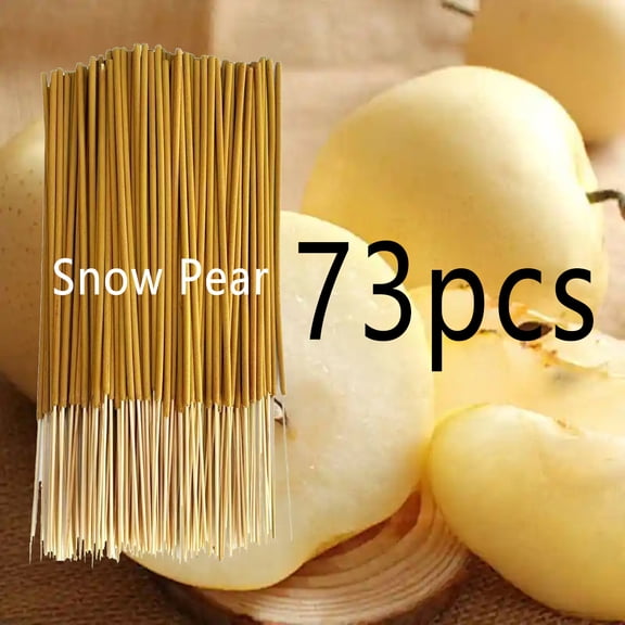 Nvzi yellow bamboo core incense sticks -73 pieces, 8.66 inches long, used in DIY aroma technology projects, yoga, meditation, snow pear aroma