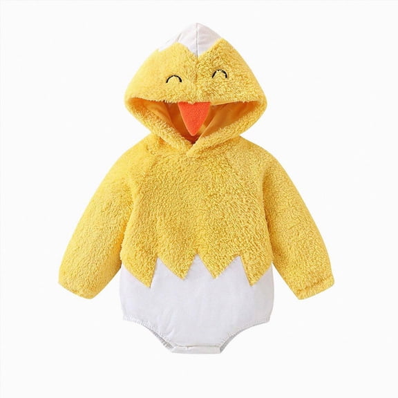 Nwiuh Adorable Infant Hatching Chicken Costume - Ultimate Comfort & Egg-ceptional Detailing(Yellow,3-6 Months)