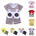thumbnail image 1 of Nwiuh Baby Boy Clothes Toddler Summer Outfit Fishing T-Shirt Tees Shirt + Shorts 6 12 18 24 Months 2T 3T Clothing Set(Light Yellow, 3-6 Months), 1 of 4