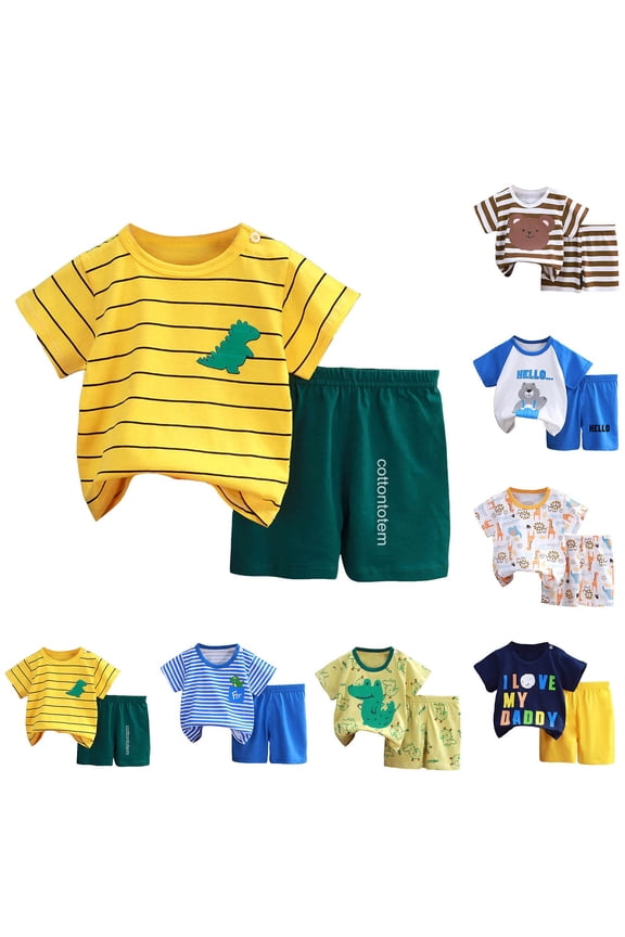 Baby Boy Summer Clothes One Happy Dude 1st Birthday Outfits Smile Cool Short Sets(Green, 3-9 Months)
