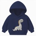 thumbnail image 1 of Nwiuh Boy's Y2K Graphic Hoodies Hooded Neck Long Sleeve Vintage Sweatshirts Pullover Streetwear (Navy, 2-3 Years), 1 of 7