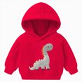 thumbnail image 1 of Nwiuh Boy's Y2K Graphic Hoodies Hooded Neck Long Sleeve Vintage Sweatshirts Pullover Streetwear (Red, 18-24 Months), 1 of 7