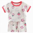 thumbnail image 1 of Nwiuh Boys Pajamas 100% Cotton Planet Pjs Toddler 2 Piece Short Sleeve Sleepwear Summer Kids Clothes Set (Red, 6-12 Months), 1 of 6