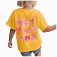 thumbnail image 1 of Nwiuh Girl's Cute Graphic T Shirts Short Sleeve Crewneck Tees Summer Trendy Preppy Tops Clothes(Yellow,9-10 Years), 1 of 6