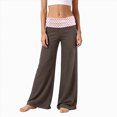 thumbnail image 1 of Nwiuh Girl's Polka Dots Fold Over Baggy Sweatpants Wide Leg Y2k Pants High Elastic Waist, Joggers, Fall, Casual Trousers, Y2k Streetwear, Teen Girl Clothes(Coffee,11-12 Years), 1 of 6